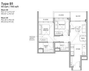 lentoria-condo-floor-plan-2-bedroom-type-b1-singapore